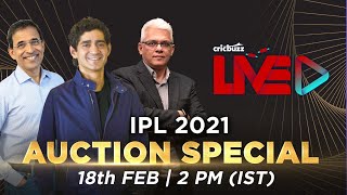 Cricbuzz Live IPL 2021 Auction Special [upl. by Odelinda37]