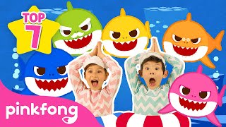 TOP 7 Best Baby Shark Songs  Compilation for Kids  Pinkfong Baby Shark [upl. by Aneles984]