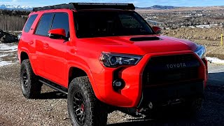 Lifted 2023 Toyota 4Runner TRD Pro in Solar Octane on 28575R18 Tires [upl. by Akilak434]