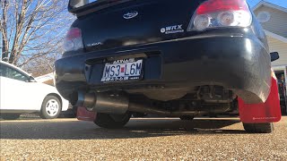 SpecD Tuning Exhaust 3in Cold Start Revs 06 WRX [upl. by Arun]