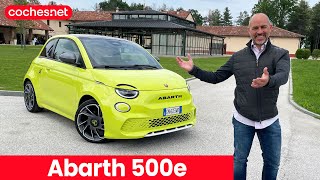 Abarth 500e  Prueba  Test  Review en español  cochesnet [upl. by Dachi]