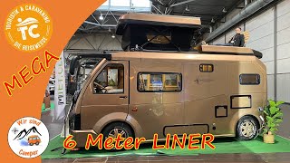 Kleinster LINER mit nur 6 METERN mit Dachterrasse und Aufstelldach [upl. by Mallin890]