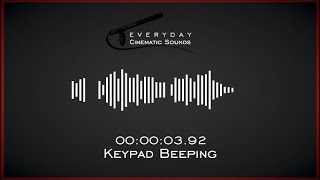 Keypad Beeping  HQ Sound Effects [upl. by Bengt]