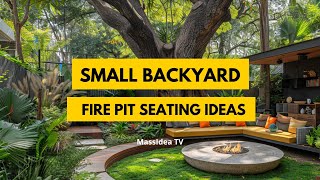 40 Awesome Small Backyard Fire Pit Seating Ideas [upl. by Berrie]