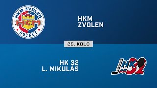 25 kolo HKM Zvolen – HK 32 Liptovský Mikuláš 21 HIGHLIGHTY [upl. by Terina459]