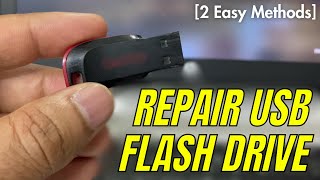 How to Repair USB Flash Drive 2 Easy Methods [upl. by Halverson692]