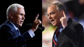 Pence amp Kaine face off tonight at the only VP debate [upl. by Tenahs]