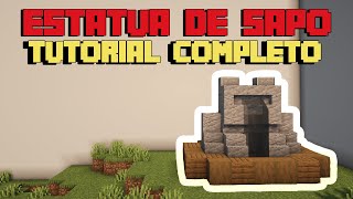 APRENDA AGORA A FAZER ESSA ESTATUA DE SAPO NO MINECRAFT [upl. by Leinad105]