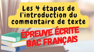 Bac Français La méthode de lintroduction du commentaire de texte [upl. by Anatola]