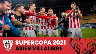 🎺 Asier Villalibre  Celebración Supercopa 2021  FC Barcelona 23 Athletic Club [upl. by Thorny]