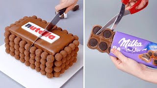 NUTELLA Chocolate Cakes Are Very Creative And Tasty  Best Easy Chocolate Cake Decorating Tutorials [upl. by Farrow]