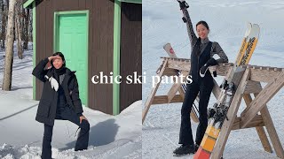 ARE DESIGNER SKI PANTS WORTH   luxury ski pant tryon bogner cordova holden helly hansen [upl. by Tanitansy]