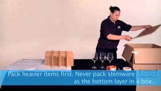 How to Pack Stemware  Packing Tips for Moving [upl. by Treblihp]