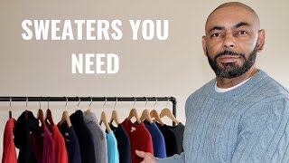 The 7 Types Of Sweaters Every Man NeedsMy Sweater Collection [upl. by Akimal540]