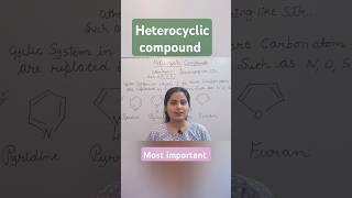 Heterocyclic compound🔥chemistry neetchemistryneet2025 myfavouritechemistryshorts youtubeshorts [upl. by Edobalo]