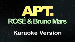 ROSÉ amp Bruno Mars  APT Karaoke [upl. by Lienahs462]