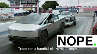 No A Tesla Cybertruck Cant Outrun A Porsche 911 While Towing [upl. by Crissy]