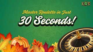 Master Roulette in Just 30 Seconds [upl. by Innek]