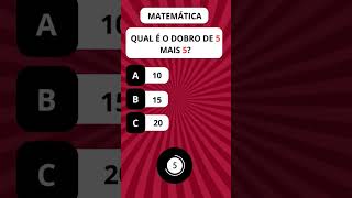 Quiz Matemática matematica matematicas quiz perguntaeresposta quiztime conhecimento [upl. by Hedgcock345]