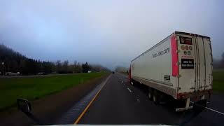 Part 2 Azalea Oregon headed to Red Bluff Ca Foggy morning in beautiful Oregon [upl. by Nodnahs]