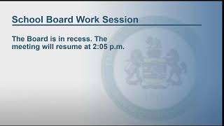 FCPS School Board Work Session  SY2223 Calendar  1182022 [upl. by Burnard]