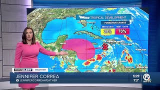 WPTV First Alert Weather tropical forecast morning of Nov 12 2024 [upl. by Adnim]