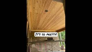 Tongue and Groove Ceilings itssopretty newconstruction homebuilder alabama customhome shorts [upl. by Pomona]