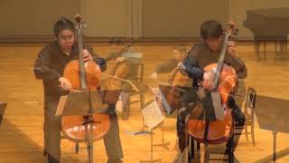 Varga Klingel  FAURÉ  Wagenseil Cello Quartets Kusatsu Academy [upl. by Ahsilem508]