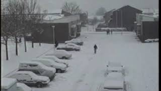 Roundshaw Estate in winter 1991 [upl. by Drahsar]