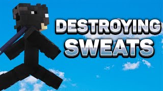 Destroying Hypixel Bedwars Sweats [upl. by Lissy]