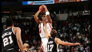 2004 NBA San Antonio Spurs at Houston Rockets December 9 2004 TMac 13 Points in 35 Seconds HDTV [upl. by Oirasan]