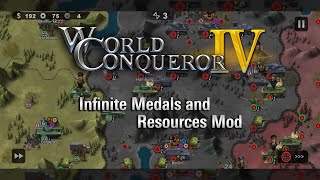 UPDATED World Conqueror 4 Infinite Medals and Menu Resources mod by Janzkrieg [upl. by Schlosser899]