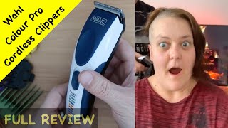 Wahl Colour Pro Cordless Hair Clippers Full Review with Full Head Shave Demo [upl. by Aurelius]