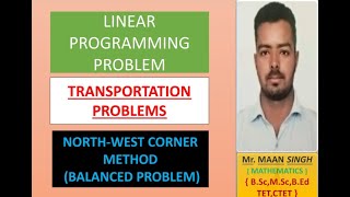 NORTH WEST CORNER METHOD  BALANCED PROBLEM [upl. by Griffie194]