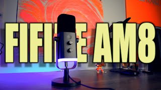 FIFINE AMPLIGAME AM8 MICROPHONE REVIEW  TEST [upl. by Amiel459]