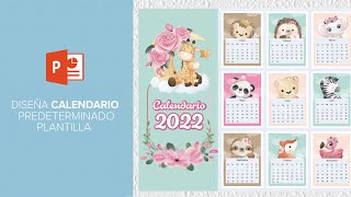 Diseño CALENDARIO PLANTILLA 2023 para NEGOCIO o uso escolar en PowerPoint [upl. by Itsim]