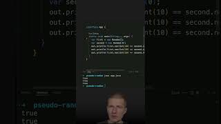 Random is Not Random Only Pseudo Random java shorts coding airhacks [upl. by Rimat]