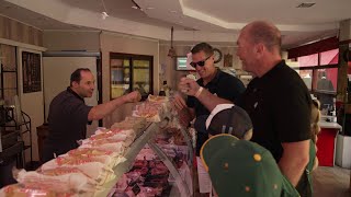 French Connection Jean de Villiers and Schalk Burger try order meat for the braai in Toulon [upl. by Gilbye]