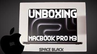 UNBOXING MACBOOK PRO M3 SPACE BLACK [upl. by Cowen]