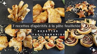 7 recettes d’apéritifs à la pâte feuilletée faciles et rapides pour surprendre vos invitésrecettes [upl. by Aurilia]