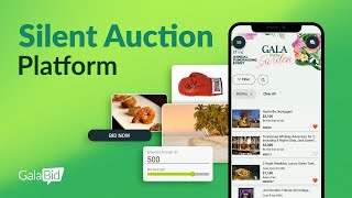 Silent Auction Platform for Fundraising  GalaBid [upl. by Octavus]