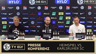 TV Elv  Pressekonferenz  SV Elversberg vs Karlsruher SC  03 [upl. by Macfadyn]