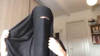 Niqab tutorial with eyebrows covered [upl. by Husain]