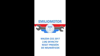 👉MAZDA CX3👈 Resetear Presion de Neumaticos AÑO 2017 shorts [upl. by Aurel435]