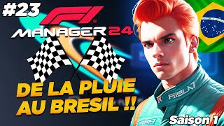 DE LA PLUIE AU BRESIL  Carrière F1 Manager 2024 23 [upl. by Mini188]