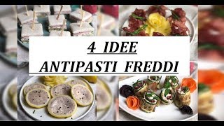 4 IDEE FACILI e VELOCI ANTIPASTI FREDDI per NATALE [upl. by Pol]