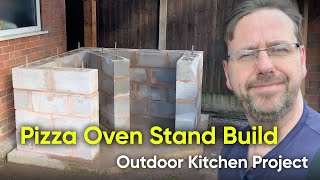 Part 2 The Stand  Wood fired brick pizza oven build [upl. by Ettelrats]