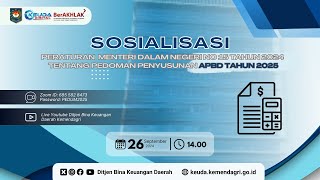 Sosialisasi Permendagri No 15 Tahun 2024 tentang Pedoman Penyusunan APBD Tahun 2025 [upl. by Reyna744]