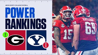 College Football Power Rankings Week 13 Georgia FIGHTS back into Top 10 BYU DROPS after 1st loss [upl. by Ahsemrak]