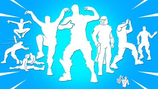 Top 25 Popular Fortnite Dances With Best Music Tunak Tunak Tun The Crane Kick Frolic Its you [upl. by Longfellow316]